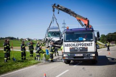 AUT, Unterwegs in Oberösterreich, VU Aufräumarbeiten, Eggelsberg
