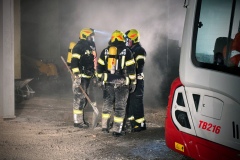Brand Industrie in Moosdorf am 09.02.2024